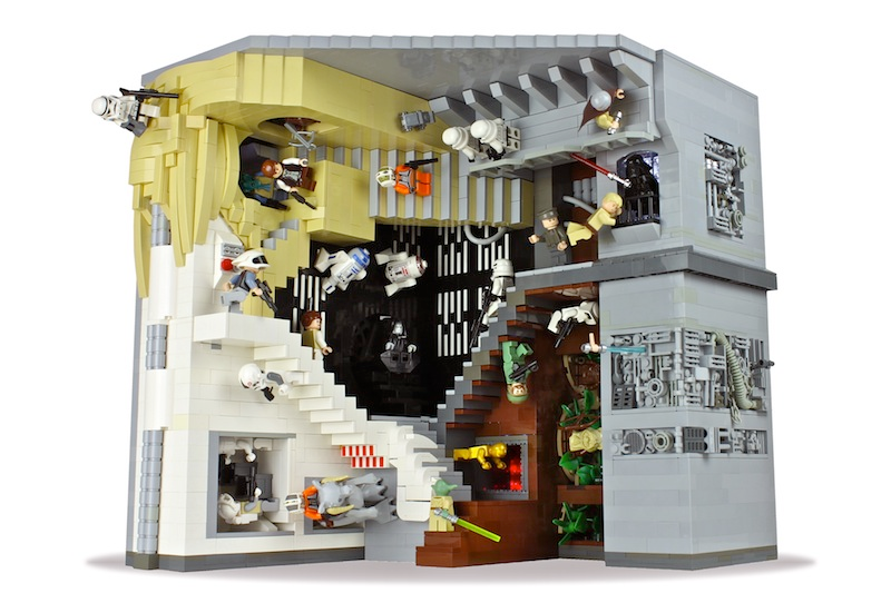 Illustration for article titled This LEGO Star Wars M.C. Escher diorama defines awesome
